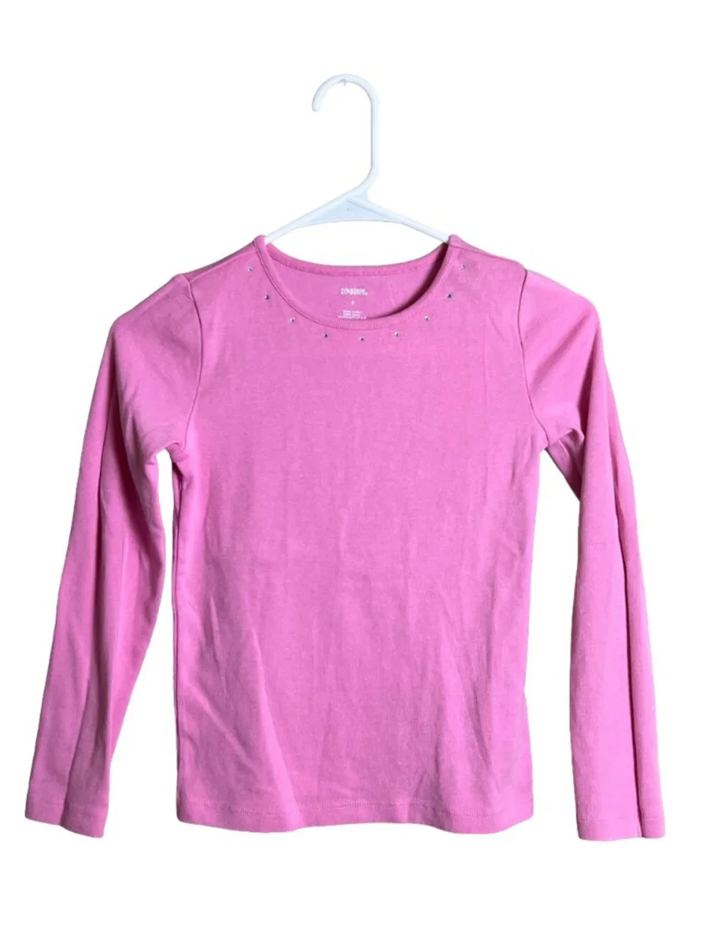 2010‎ Gymboree Pink Long Sleeve Rhinestone Top 8 vintage